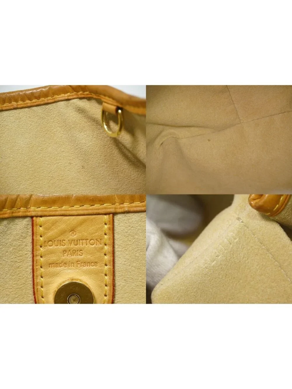 Louis Vuitton LV Galleria PM Damier Azur Shoulder Bag White Gray